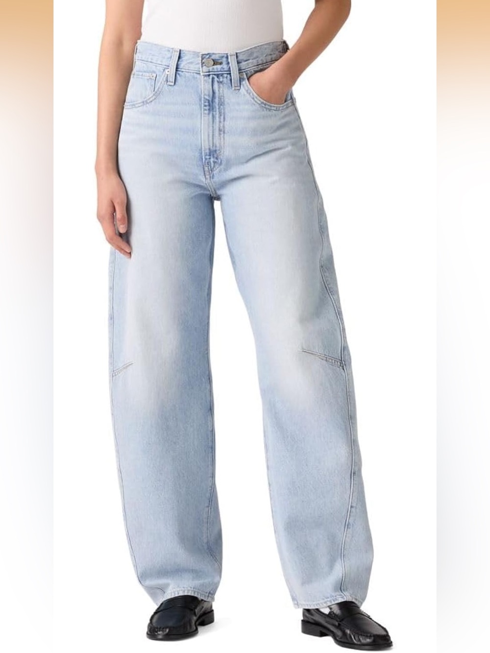 Levi’s cinch tab waist barrel jeans